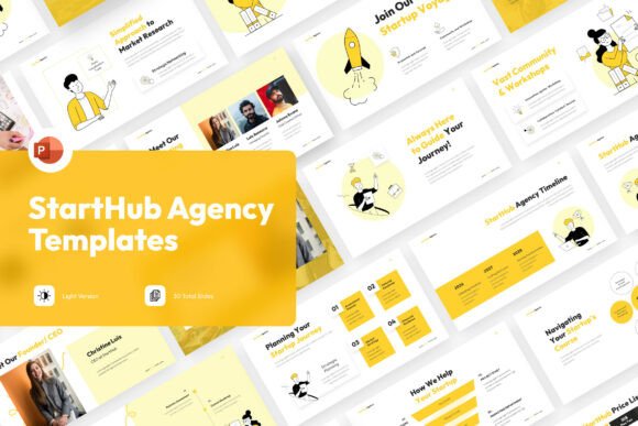 StartHub Agency PowerPoint Template