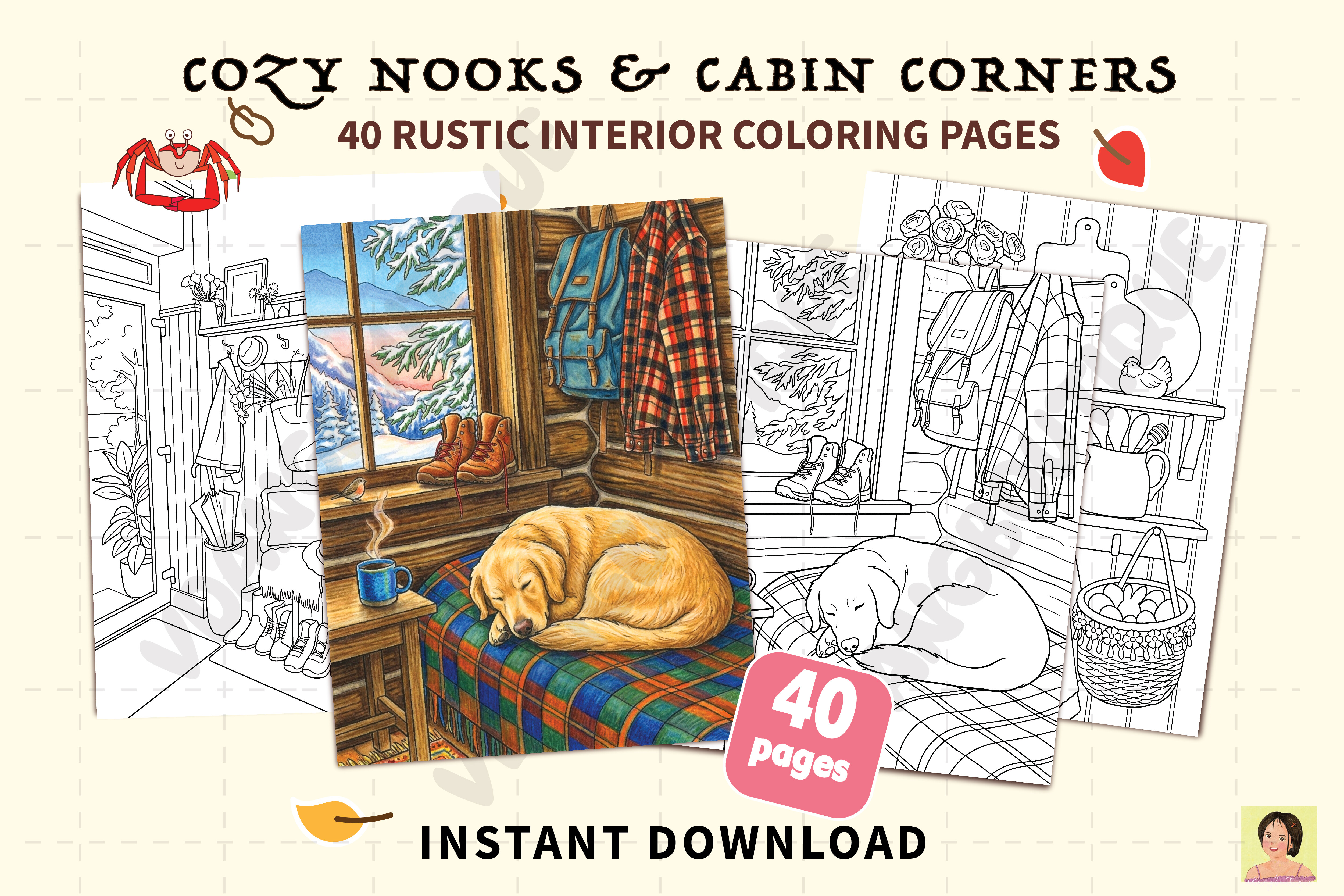 40 Countryside Retreat Coloring Pages