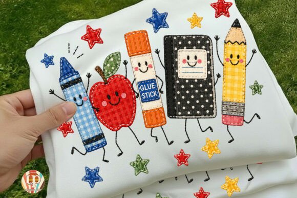 Back to School Apple Pencil Doodle Shirt