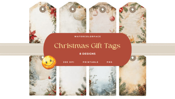 Christmas Floral Gift Tags