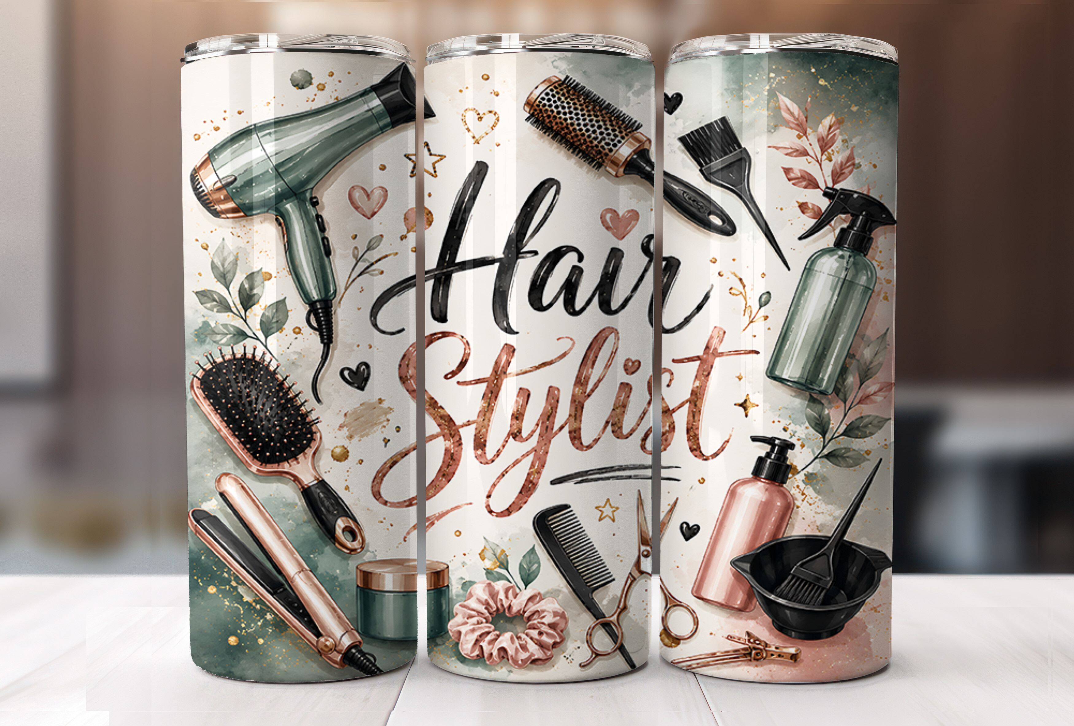 Hair Stylist 20oz Tumbler Wrap PNG
