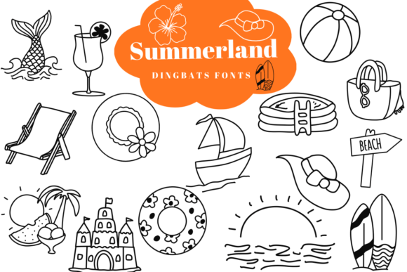 Preview of Summerland dingbat font
