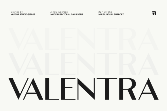 Valentra Sans Serif Font By Vadova Std