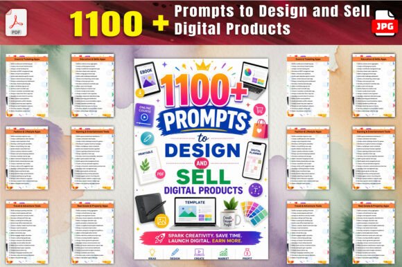 1100+ Prompts to Design and Sell Digital