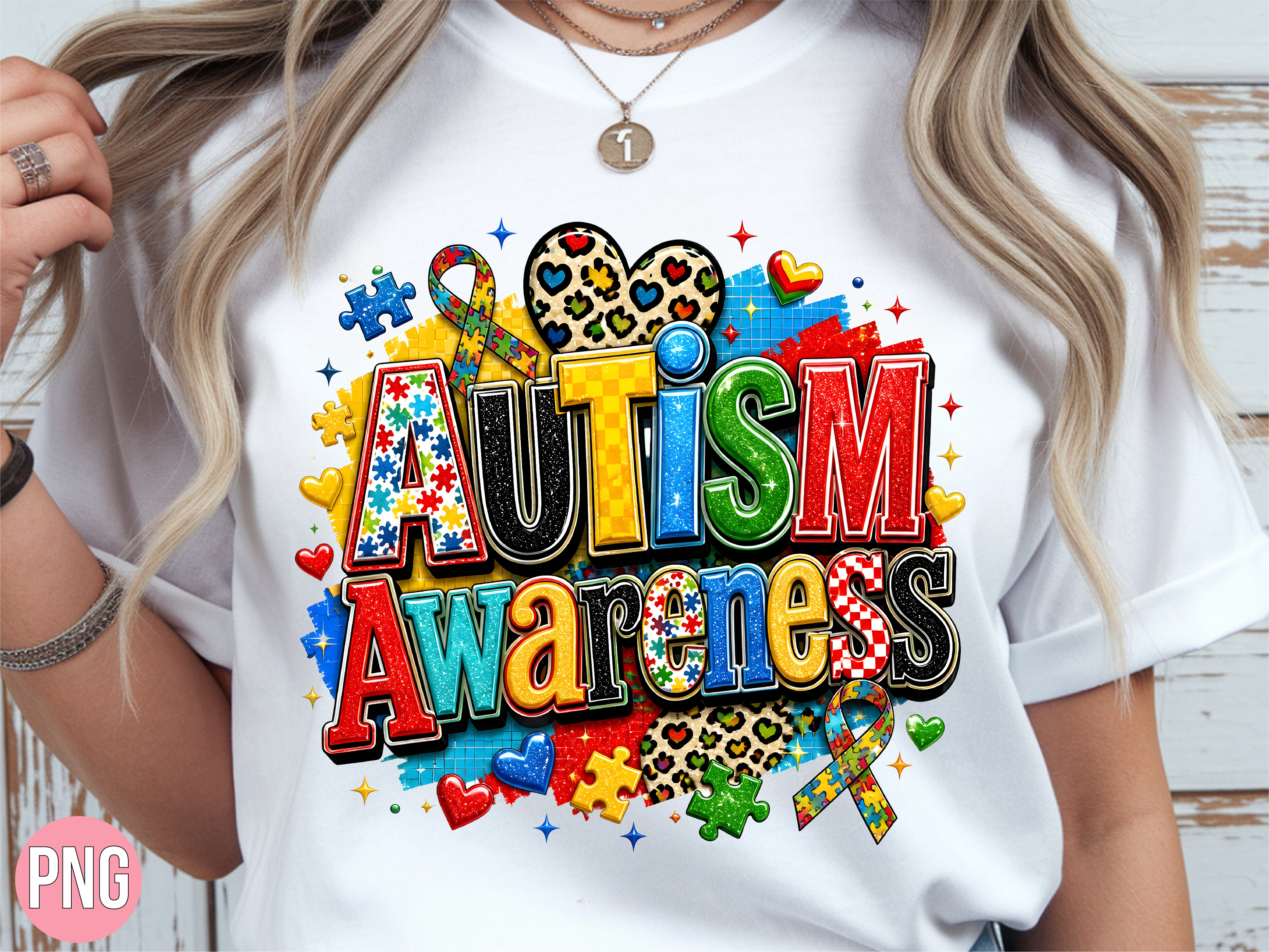Autism Awareness Puzzle Pieces Heart PNG Graphic by Crafty Bee ...