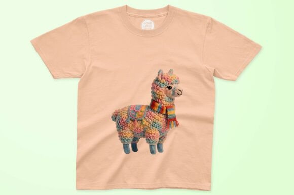 Bright Crochet Llama Toy with Vibrant