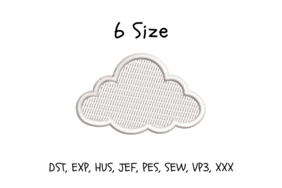 Cloud Embroidery Design