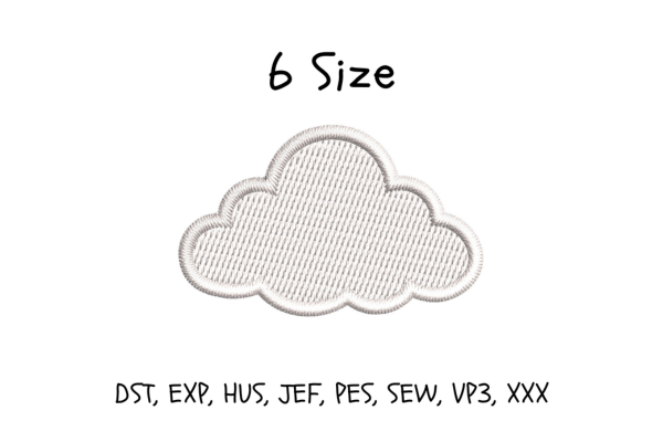 Cloud Embroidery Design