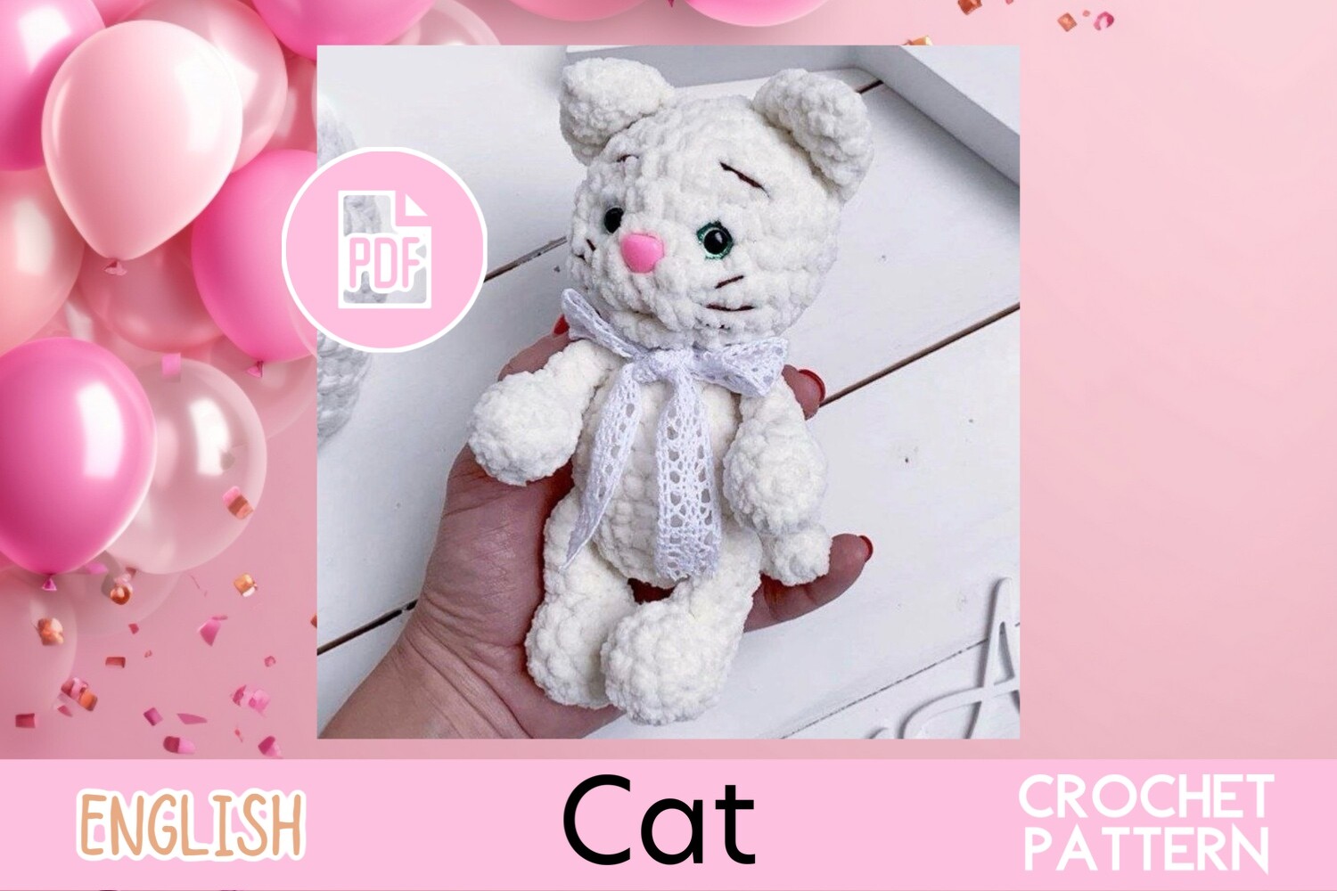 Crochet Cat Kitty/ Amigurumi PDF