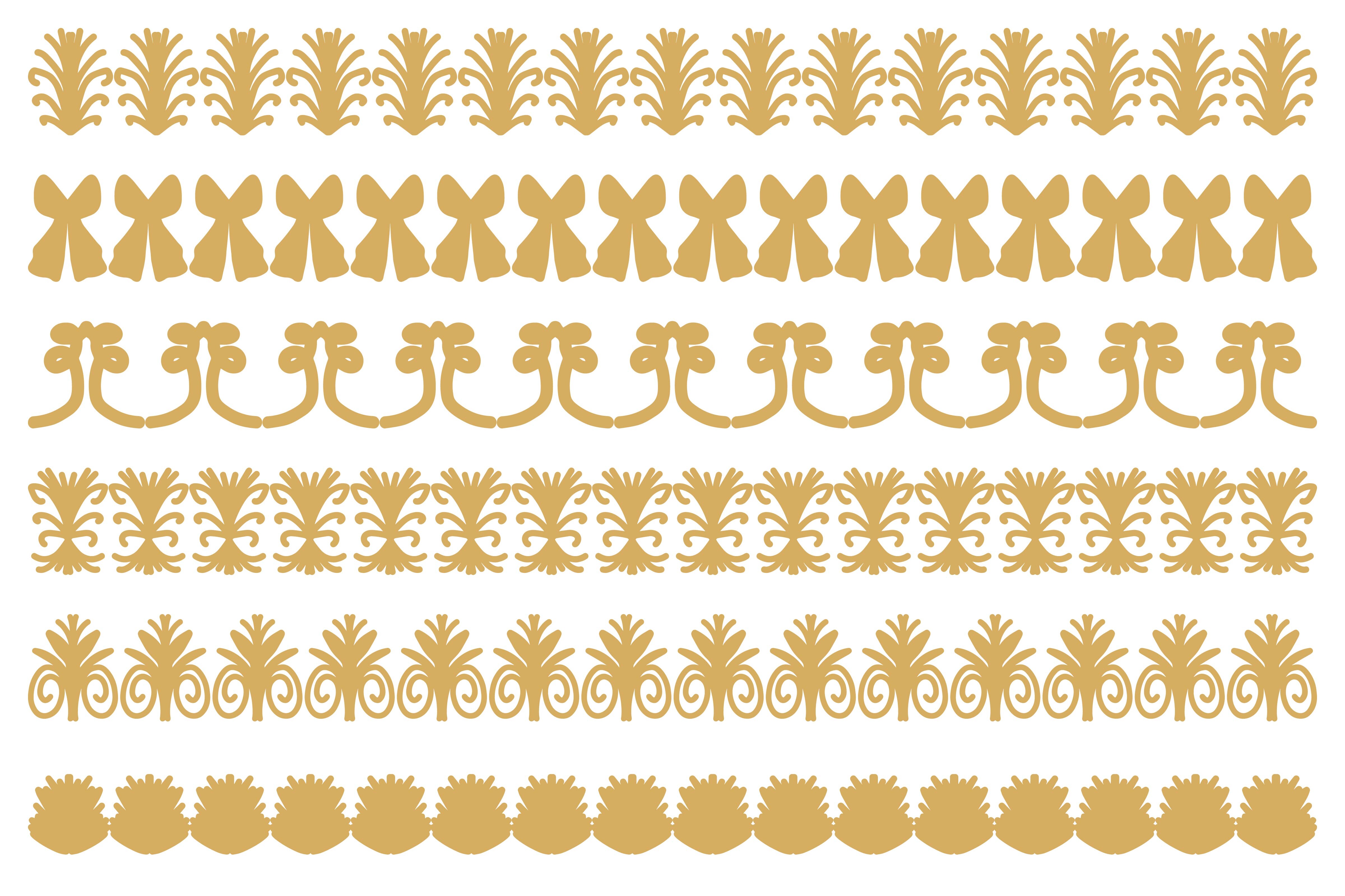 Decorative Ornament Border Design Set