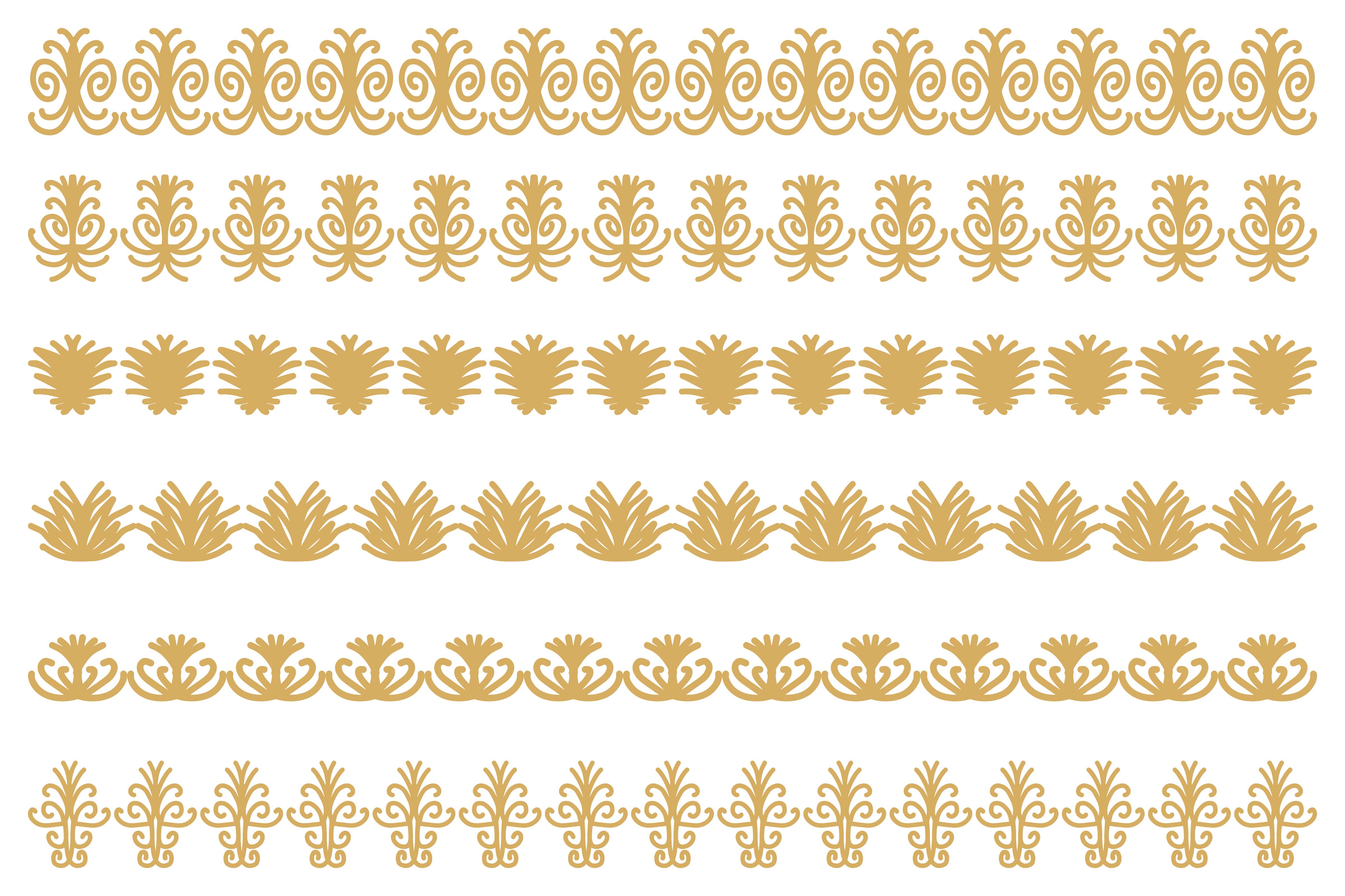 Decorative Ornament Border Design Set