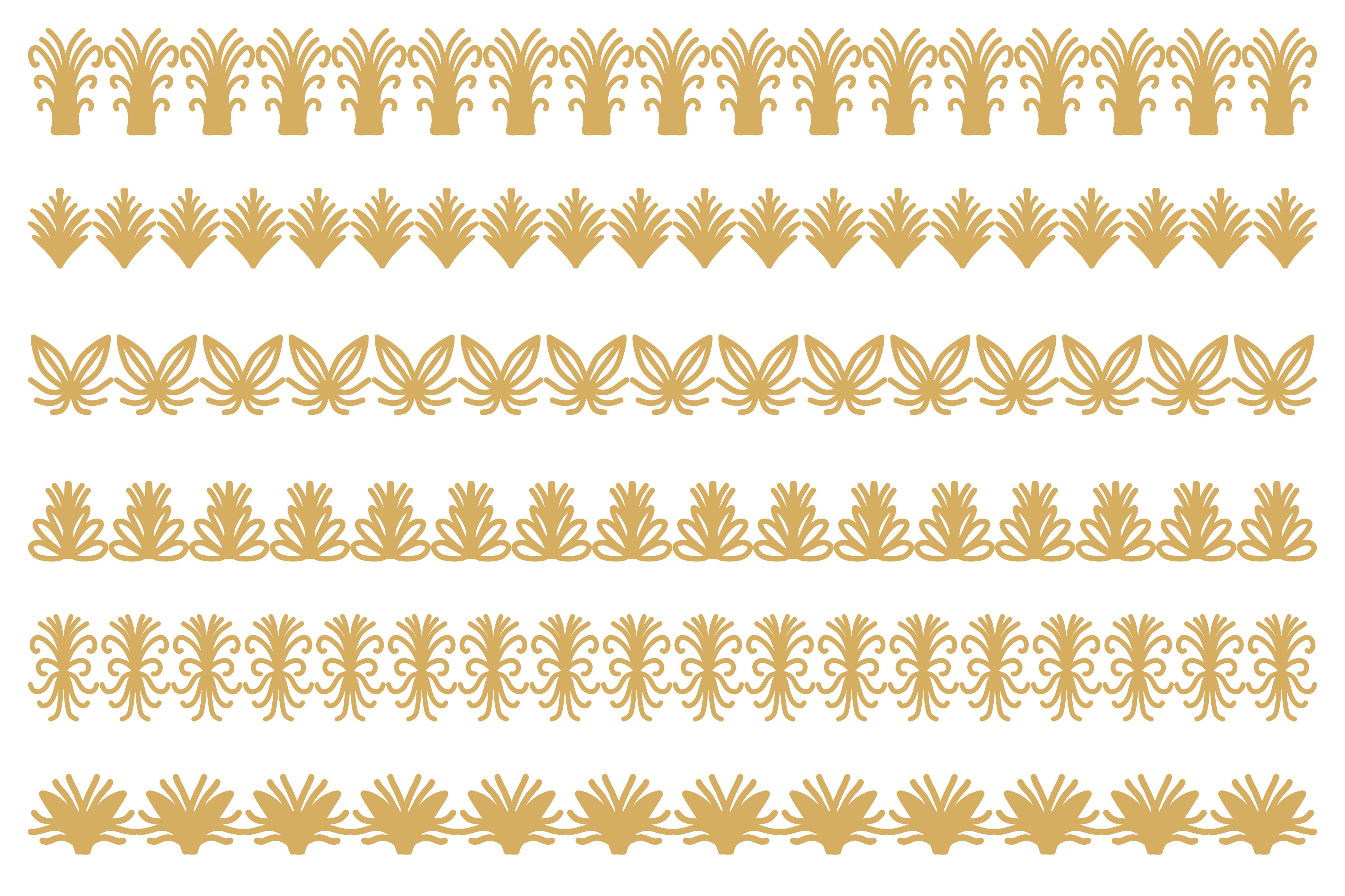 Decorative Ornament Border Design Set