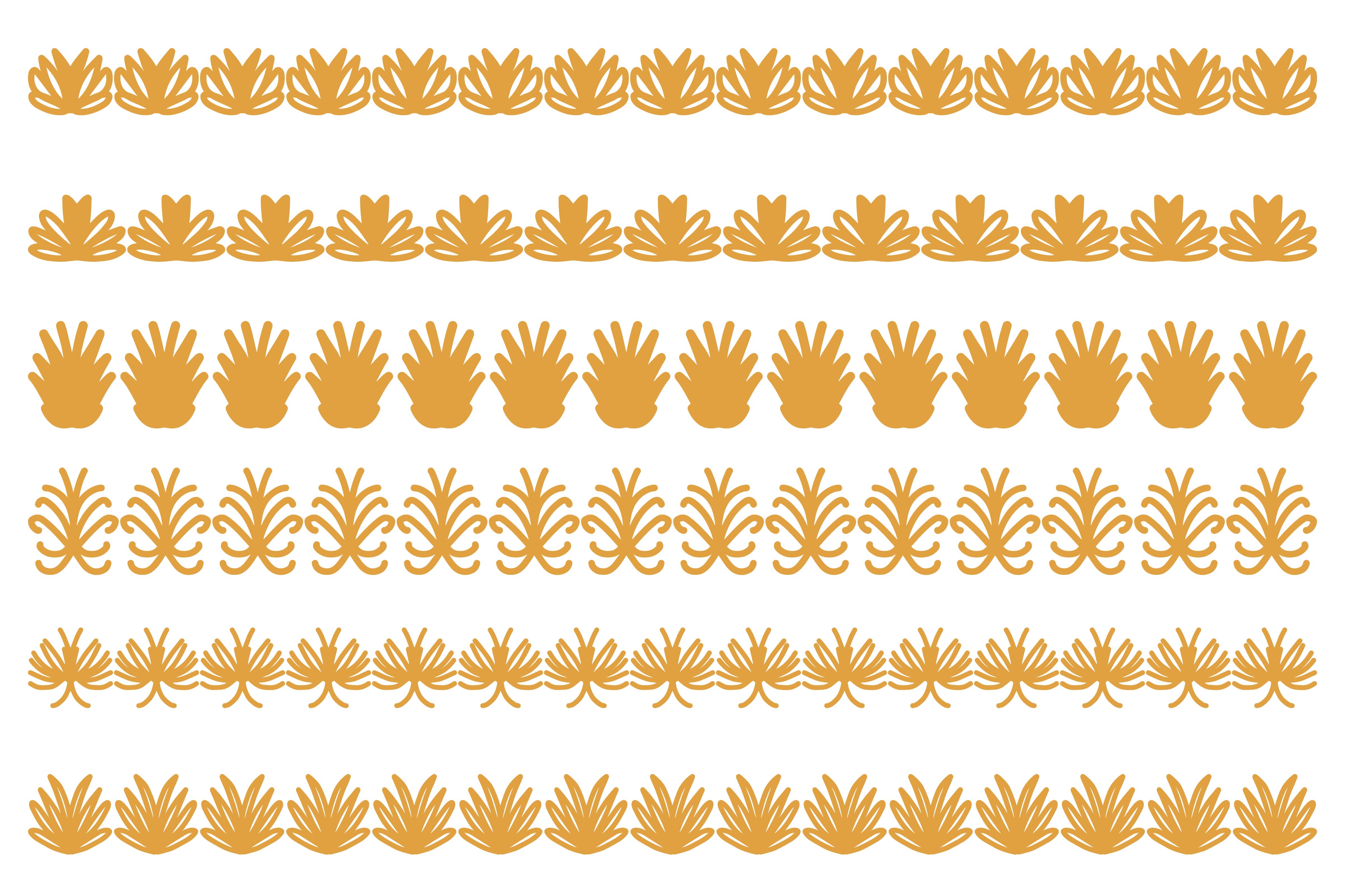 Decorative Ornament Border Design Set