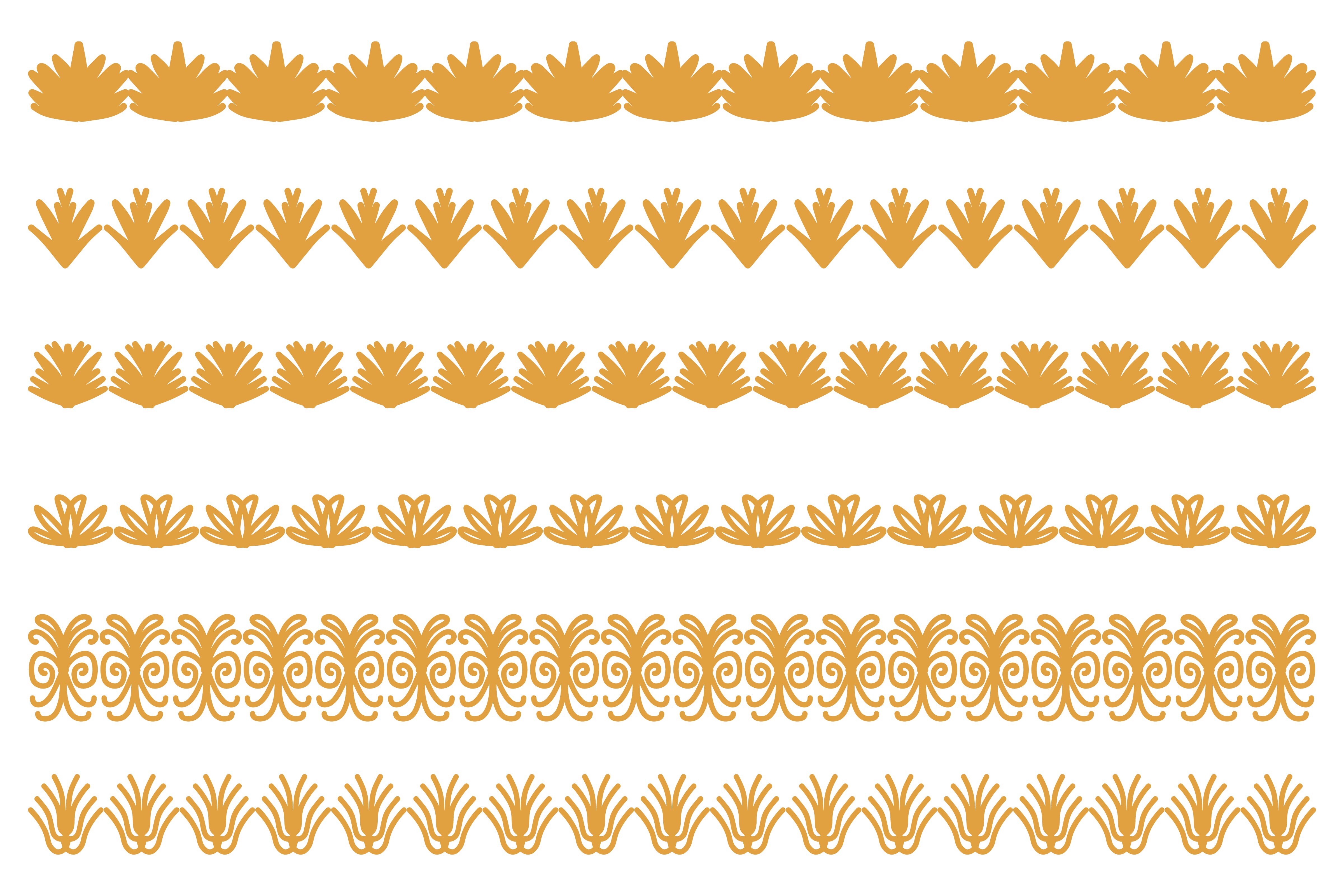 Decorative Ornament Border Design Set