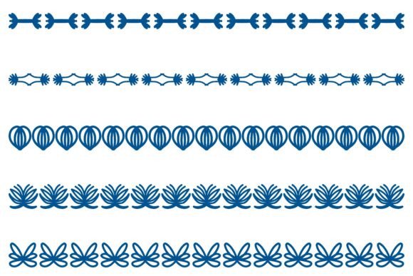 Decorative Ornament Border Design Set