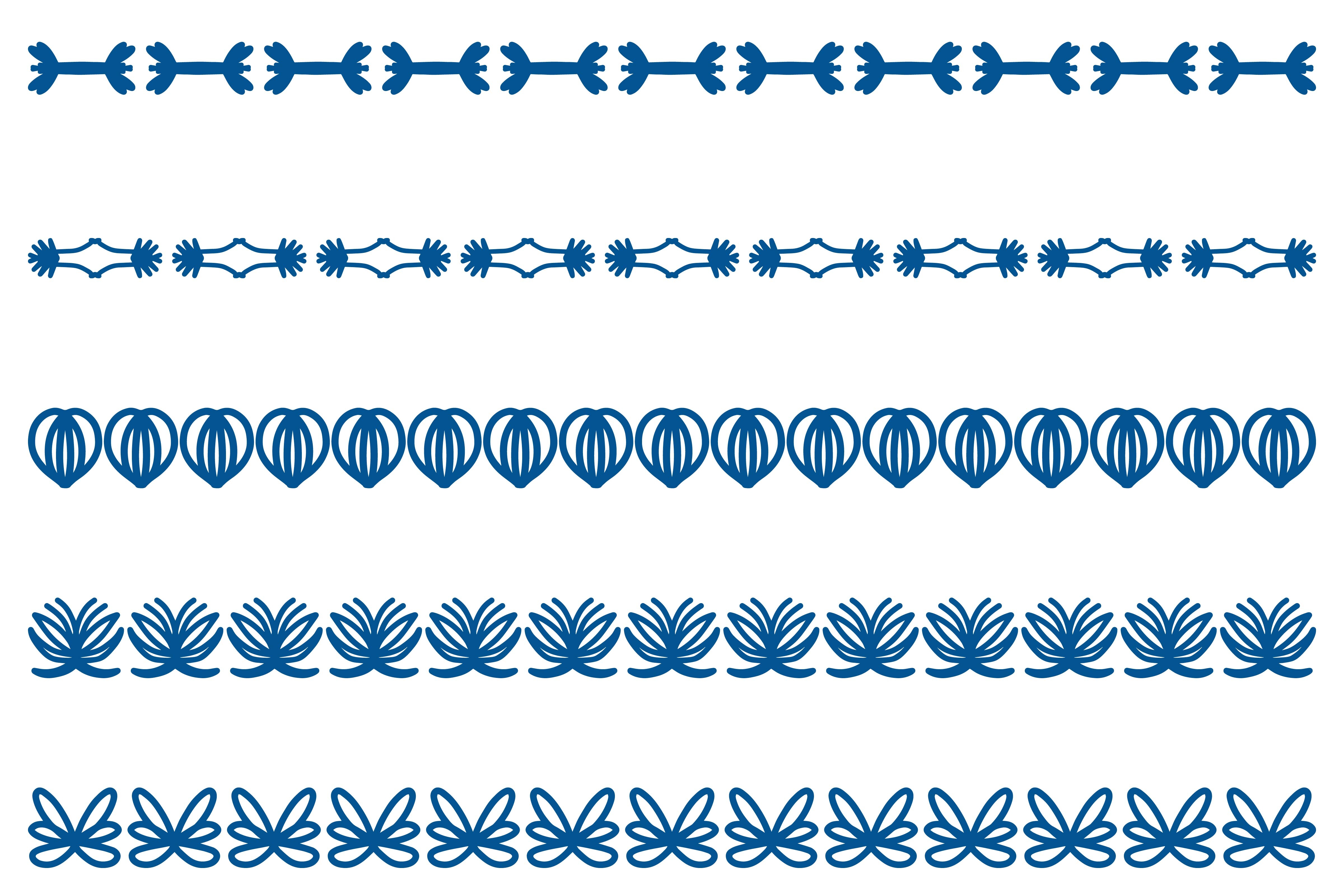 Decorative Ornament Border Design Set