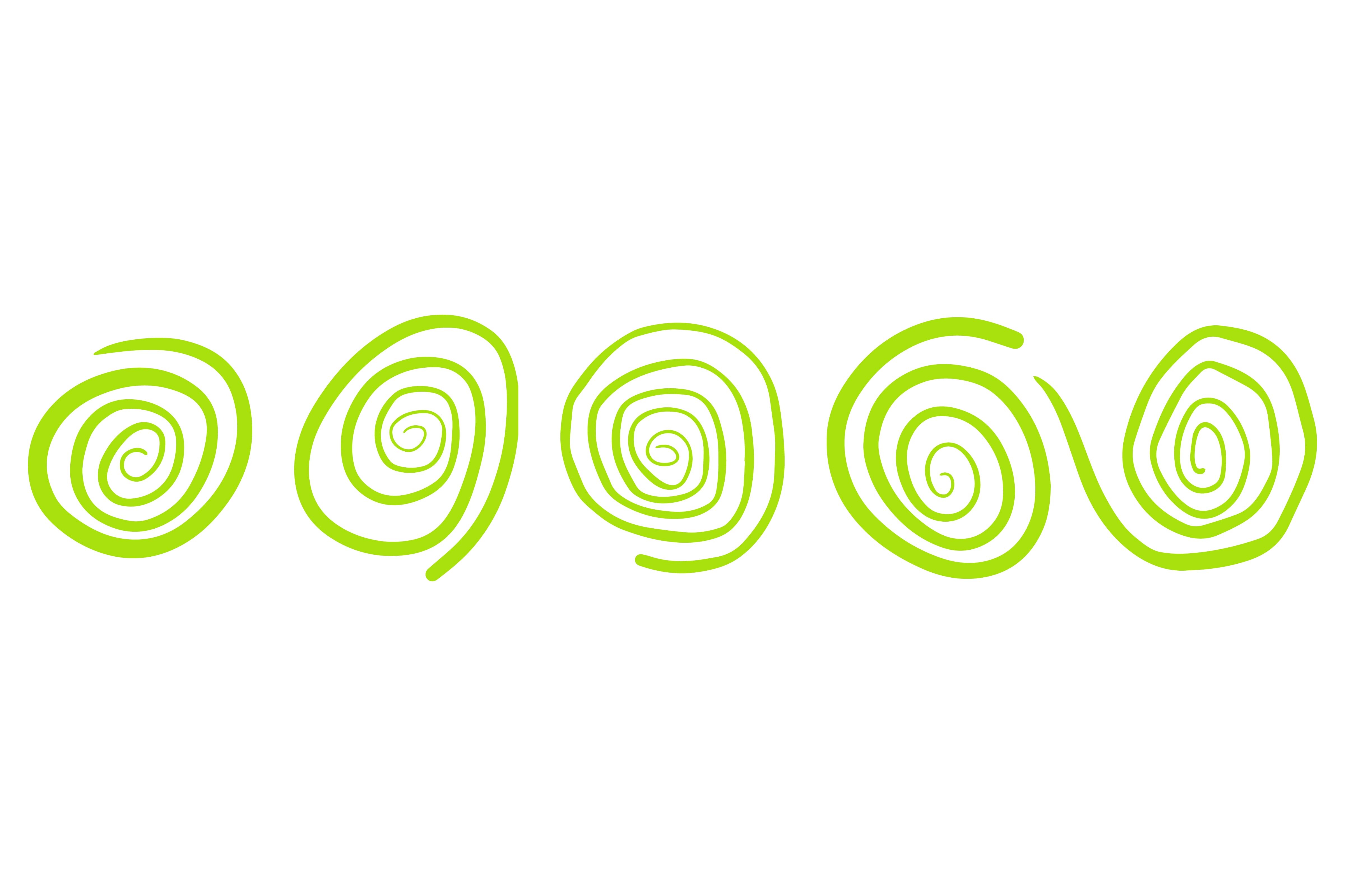 Decorative Swirl Line Design Set