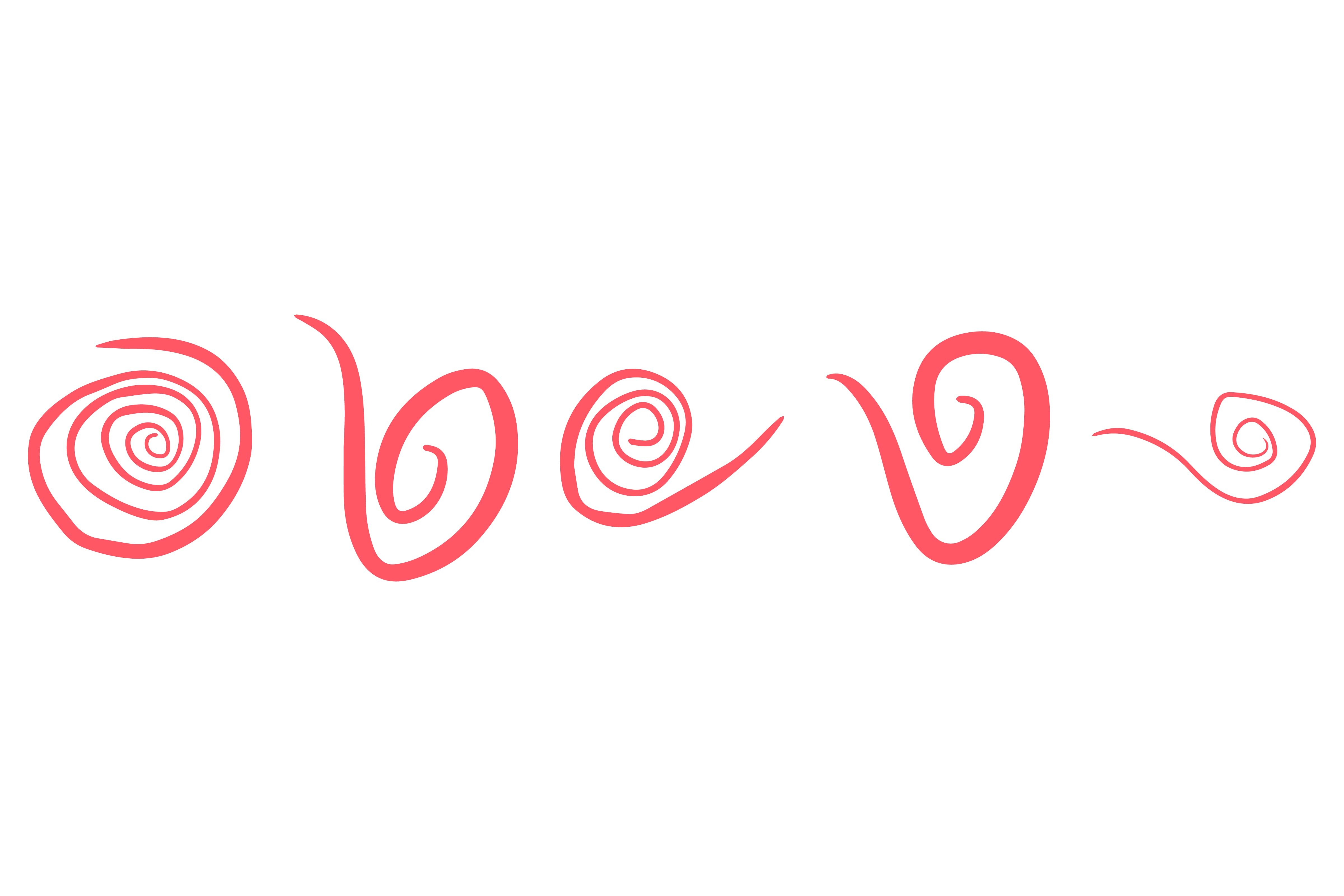 Decorative Swirl Line Design Set