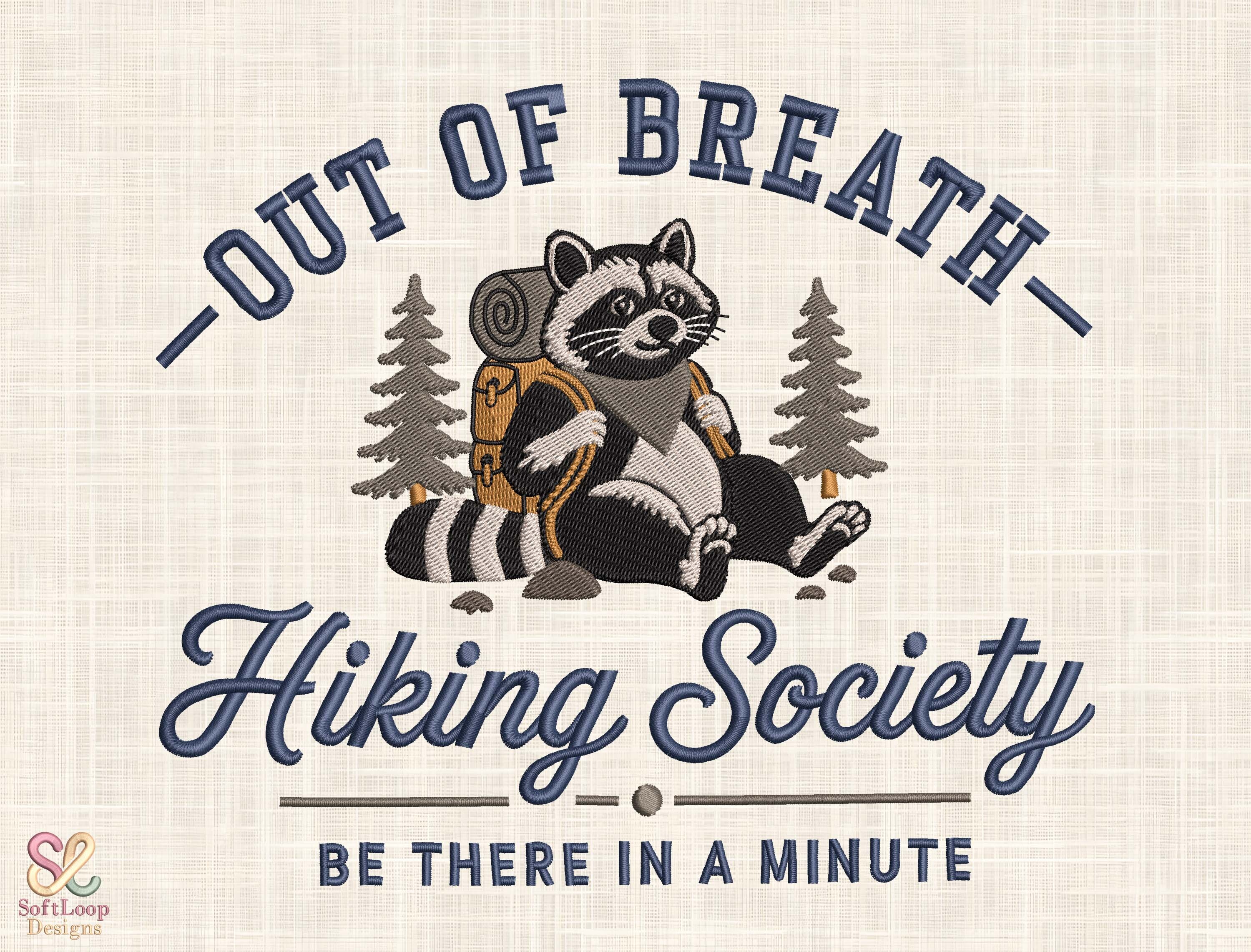 Humorous Outdoor Camp Embroidery Design