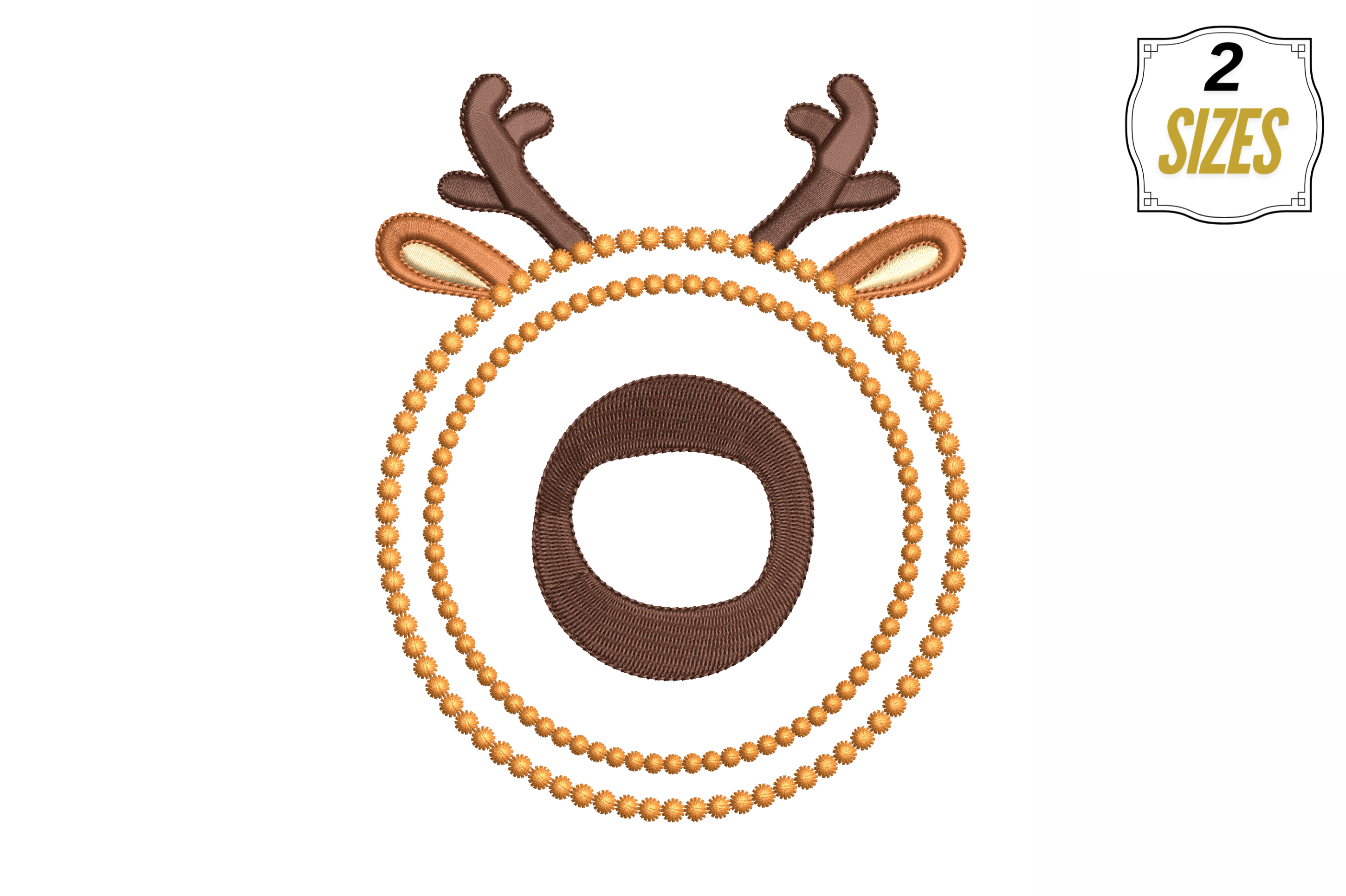 Letter O in Cute Frame