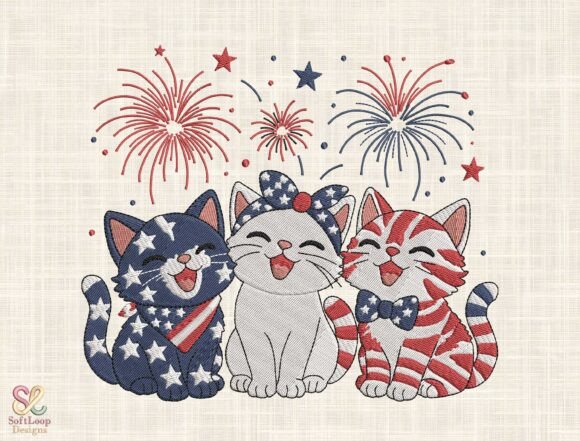 Patriotic Embroidery Design