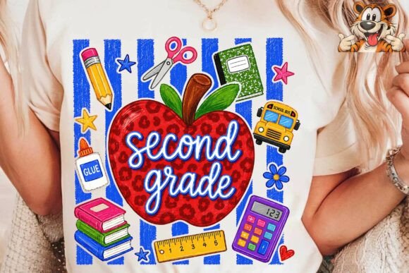 Second Grade Teacher Apple PNG Clipart
