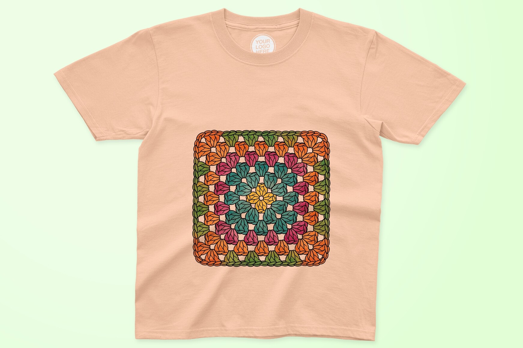 Vibrant Crochet Mandala Pattern