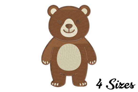 Bear Embroidery Design