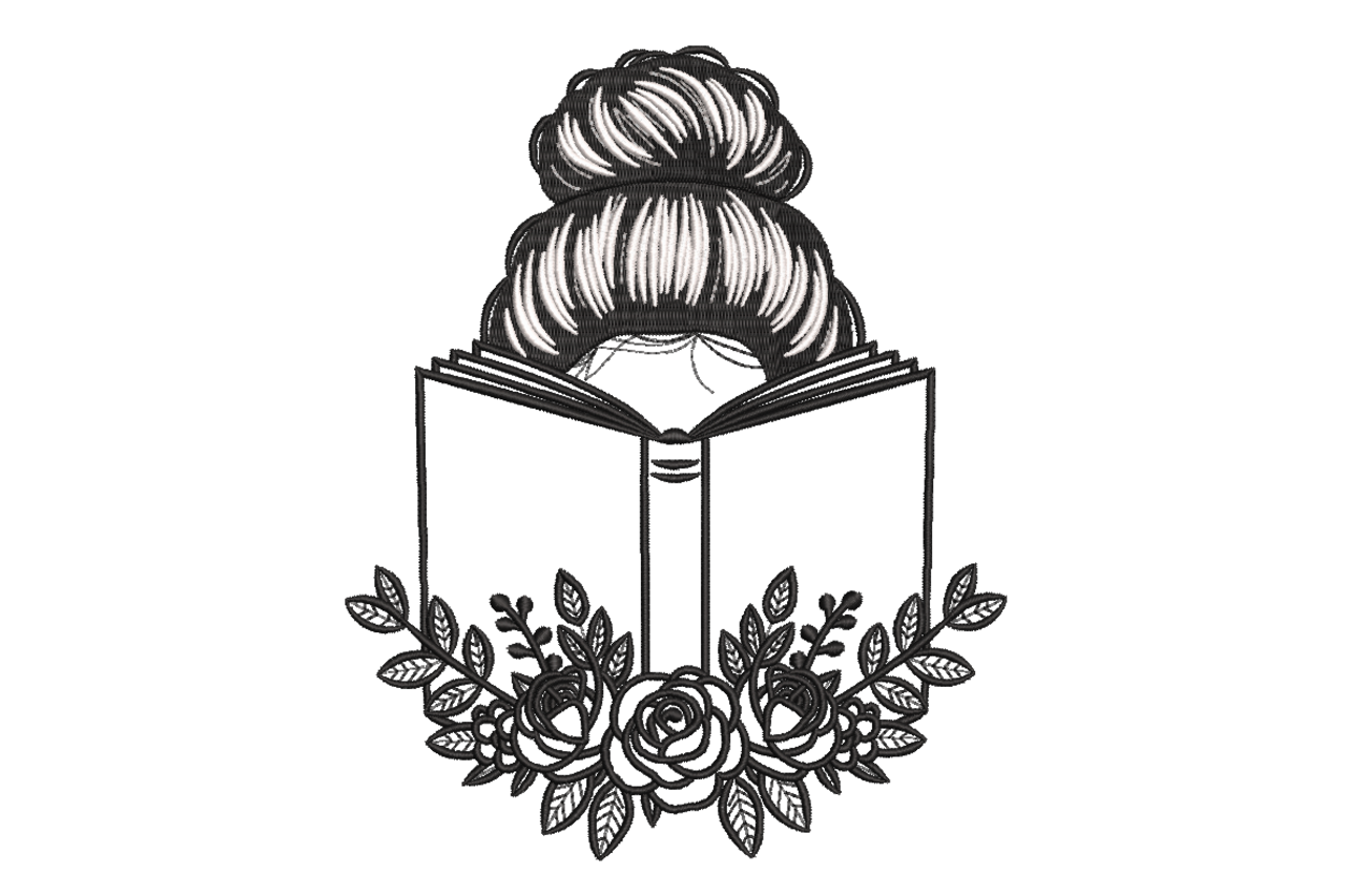 Book Lover Girl – Floral Reading