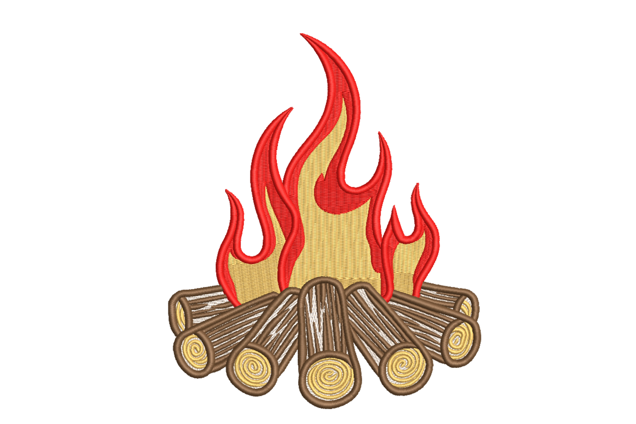 Campfire Flames & Logs