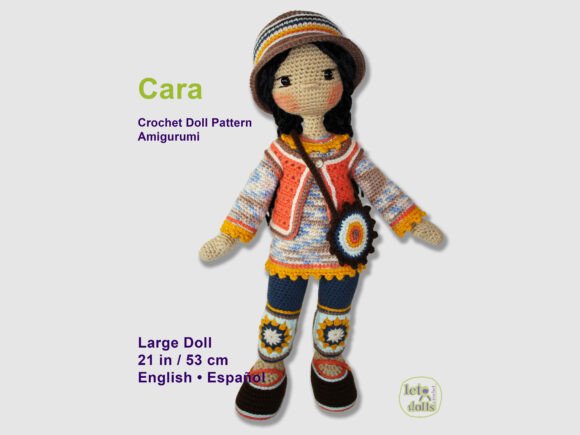 Cara Large Crochet Doll Pattern