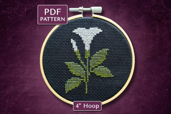 Datura Digital Cross Stitch Pattern