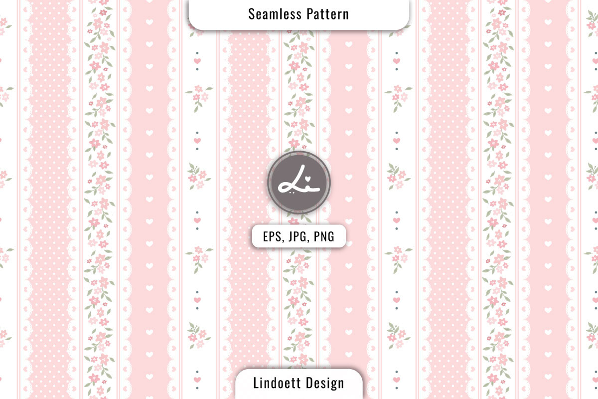 Delicate Pink Floral Seamless Pattern