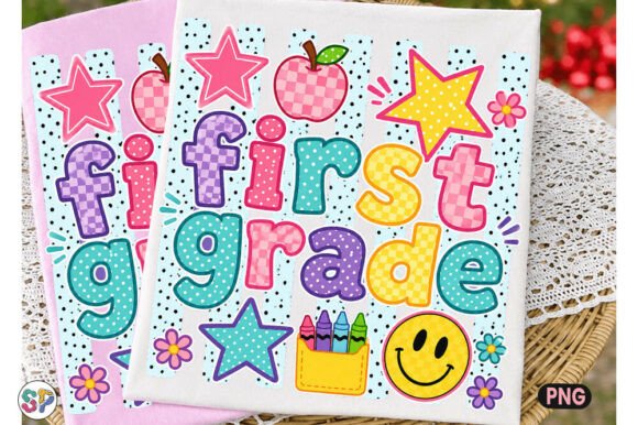 First Grade Striped Back to School Shirt