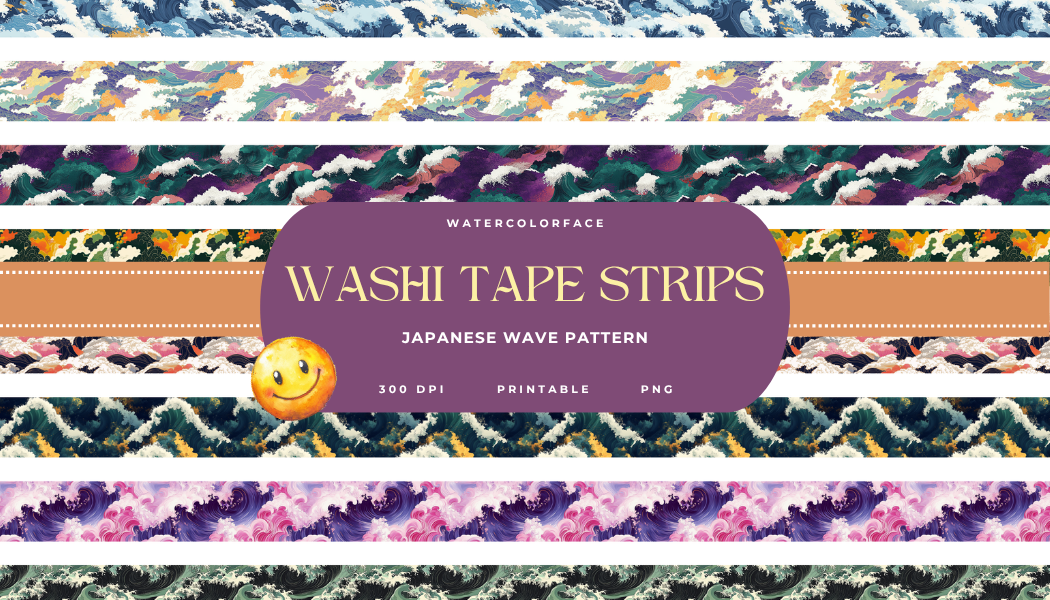 Japanese Wave Pattern Washi Tape