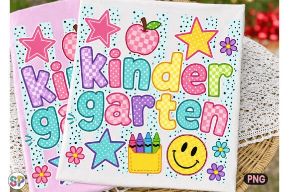 Kinder Garten Back to School Striped PNG