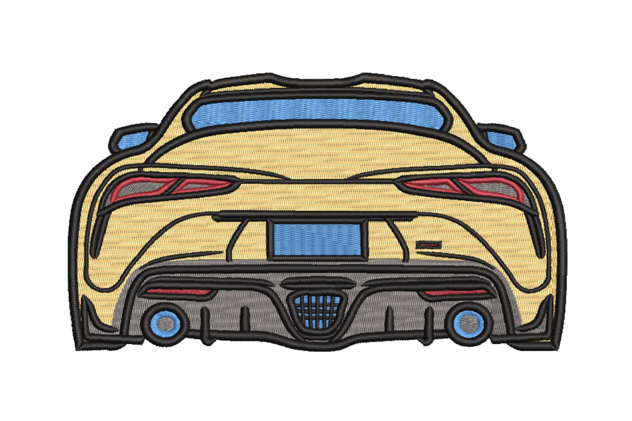 Sports Car Rear View