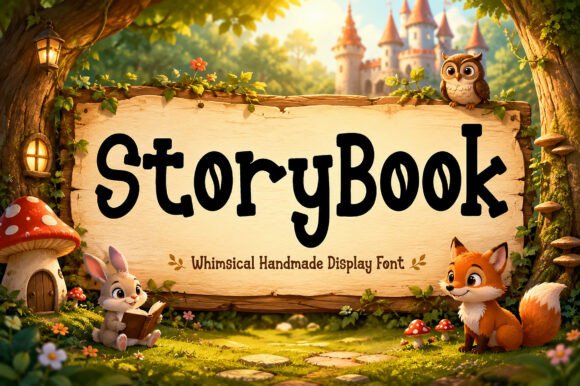 Storybook Display Fonts Font Door Bundle