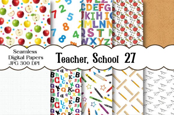 Teacher, School Digital Papers