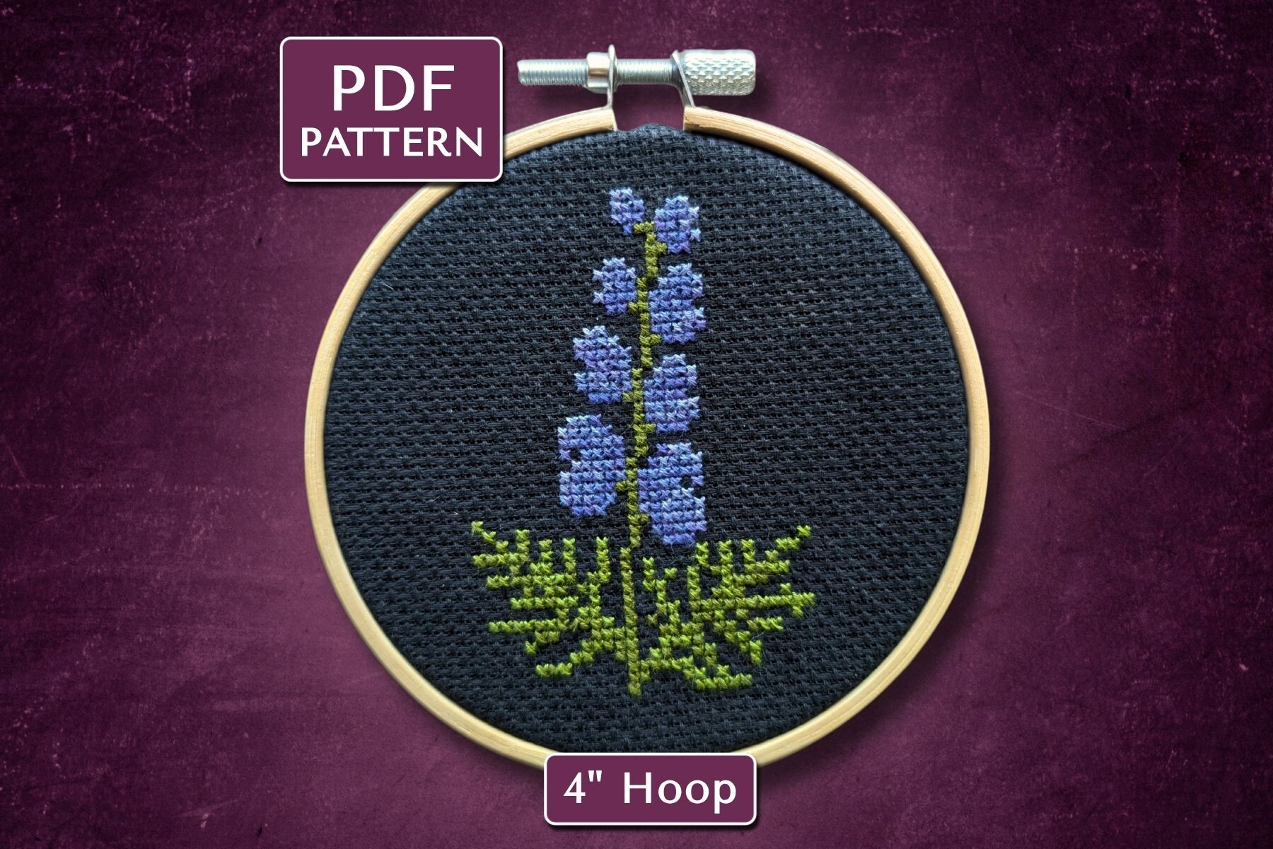Wolfsbane Digital Cross Stitch Pattern