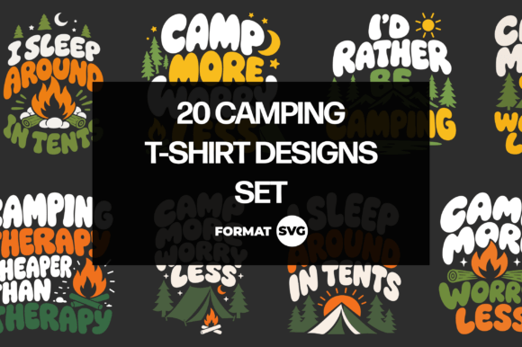 20 Camping Adventure SVG Designs 2