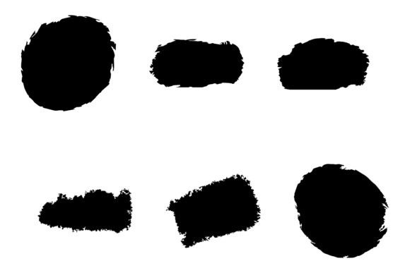 Brush Stroke Set. Decorative Abstract