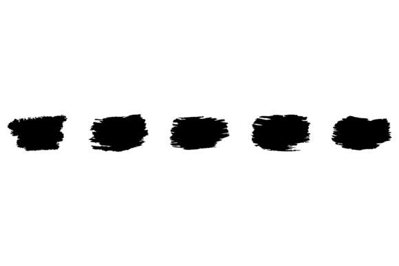 Brush Stroke Set. Decorative Abstract