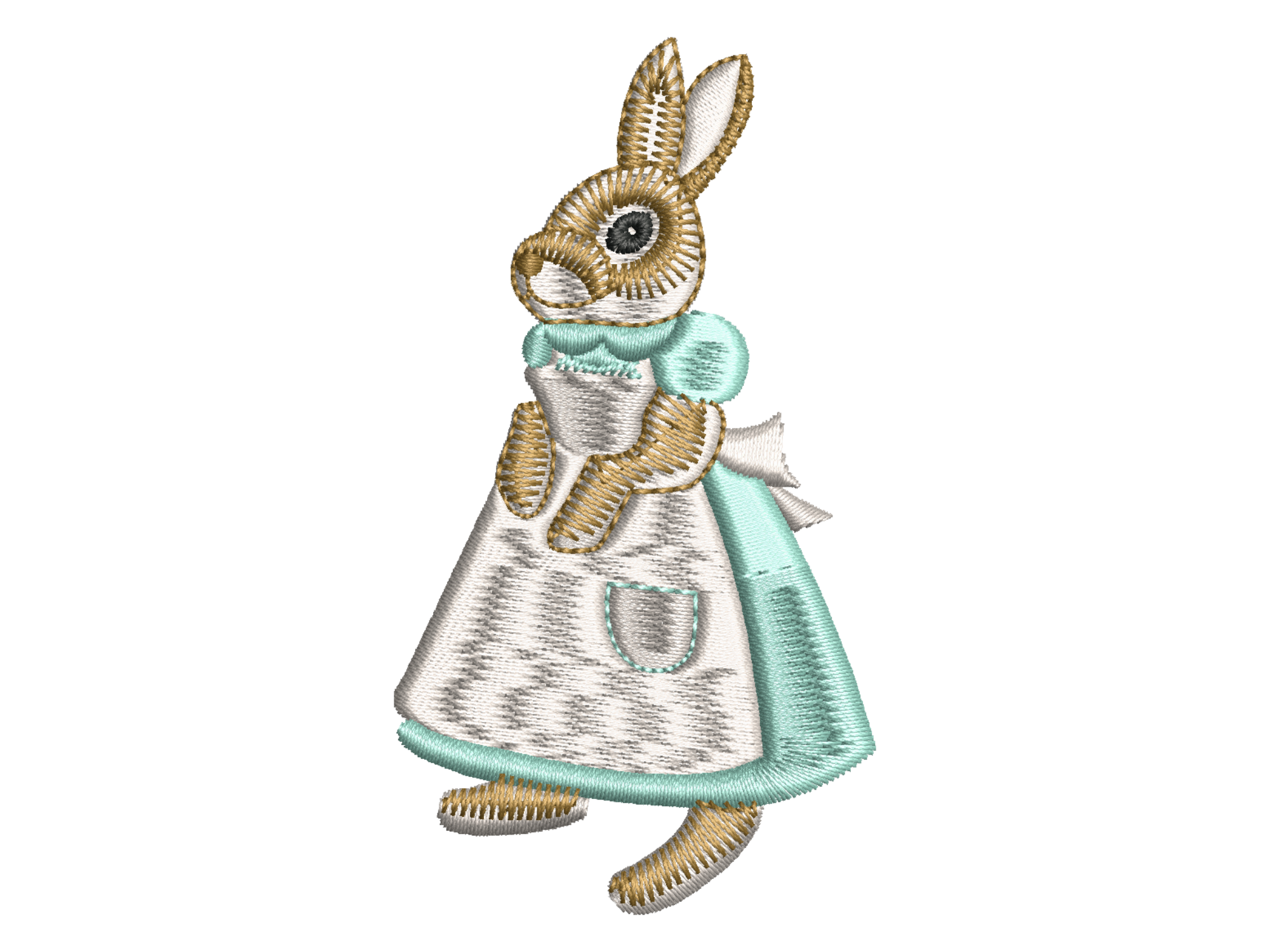 Bunny Girl with Scarf