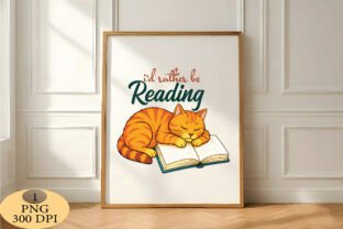 Cat Book Lover Sublimation PNG Graphic by Daily.Designs · Creative