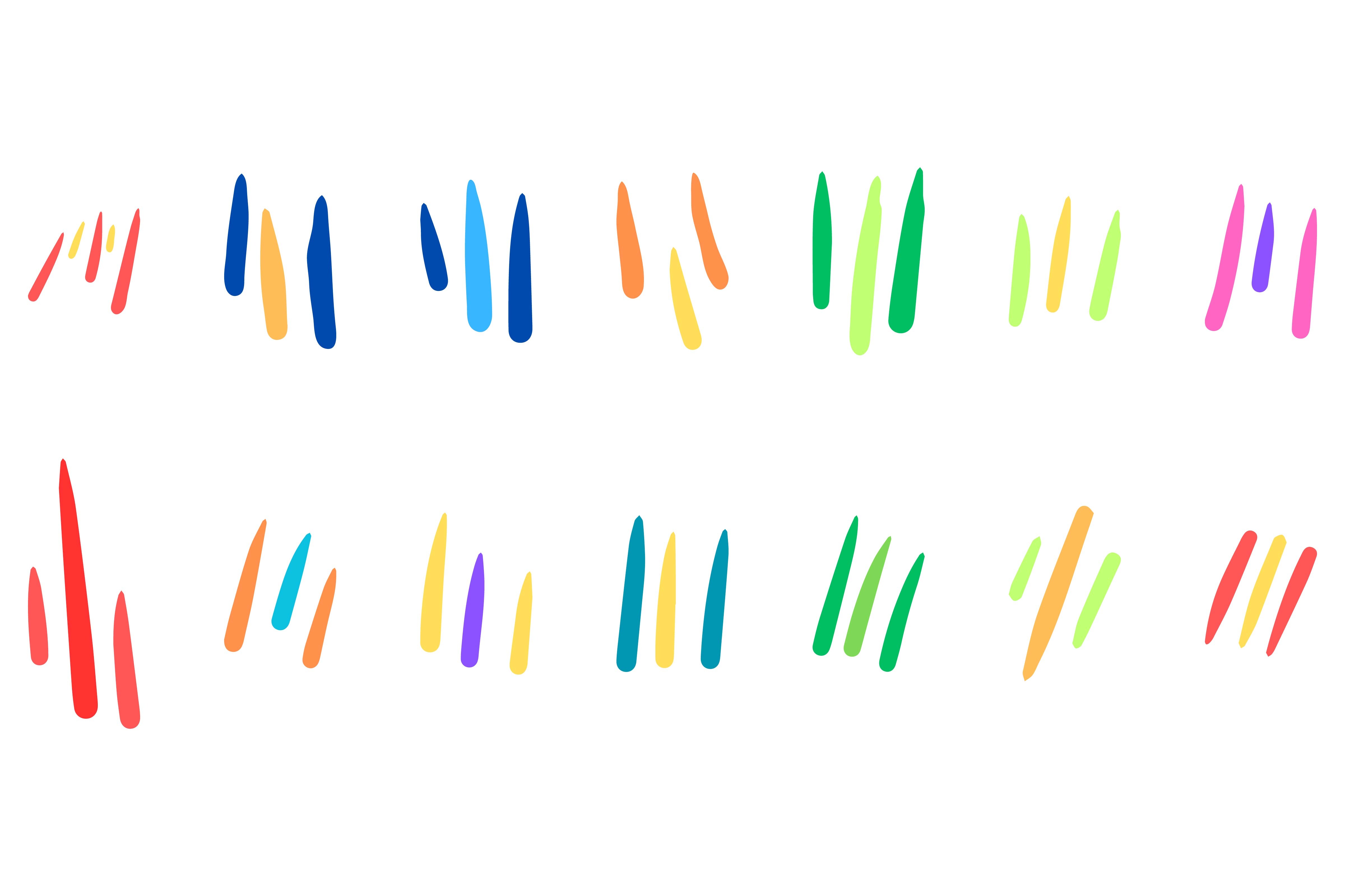 Decorative Abstract Line Design Set