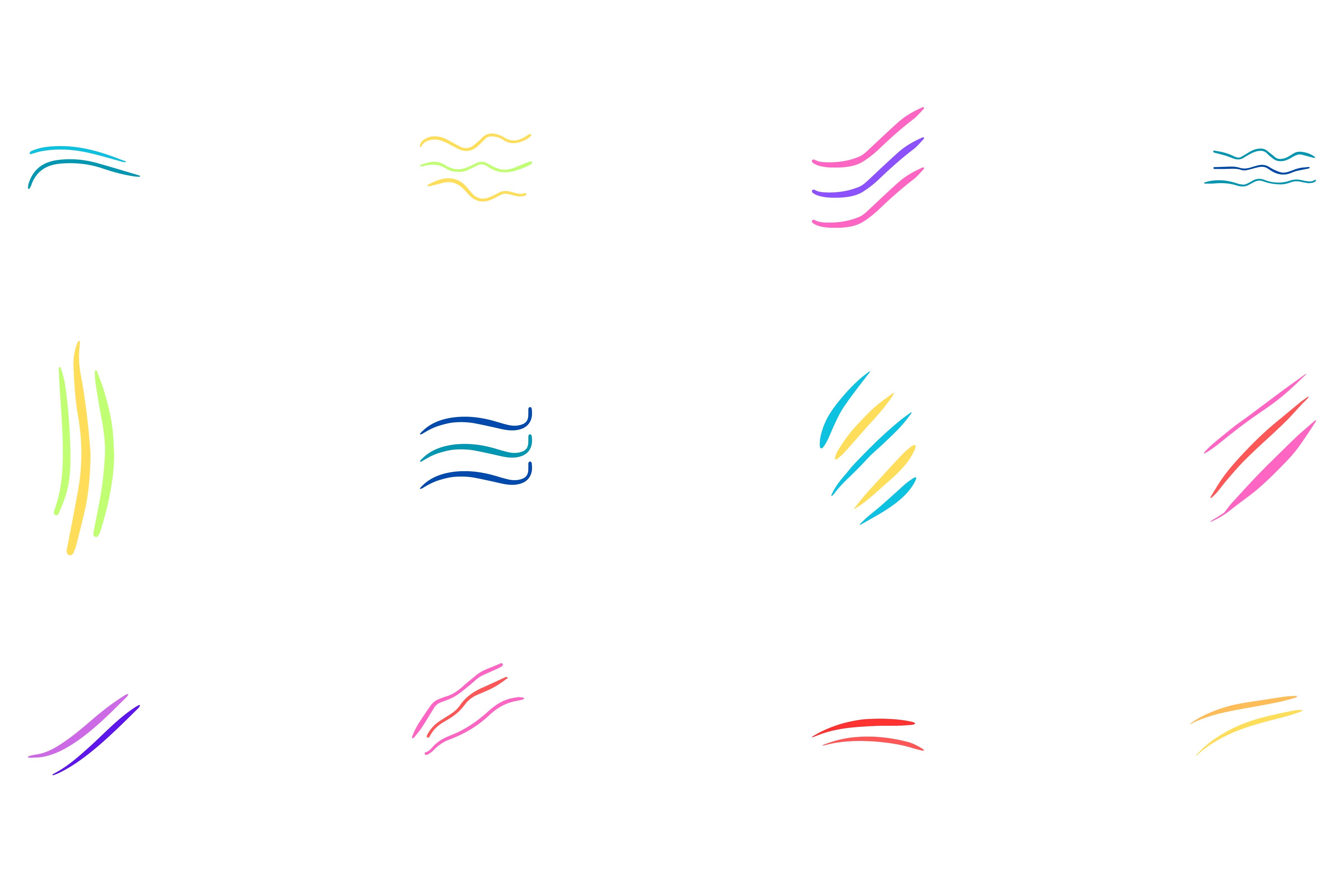 Decorative Abstract Line Design Set