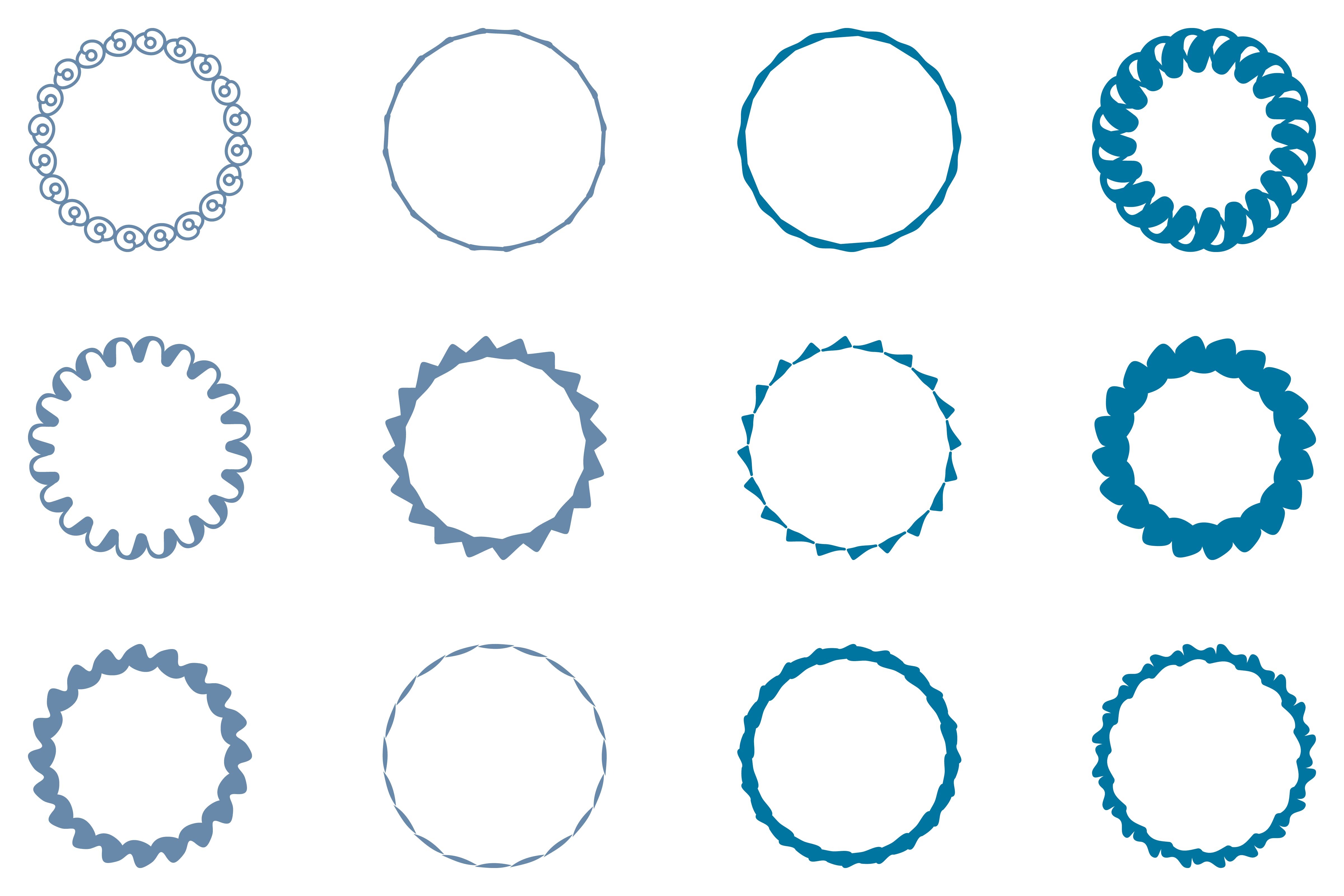 Decorative Ornament Frame Set Design