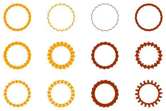 Decorative Ornament Frame Set Design