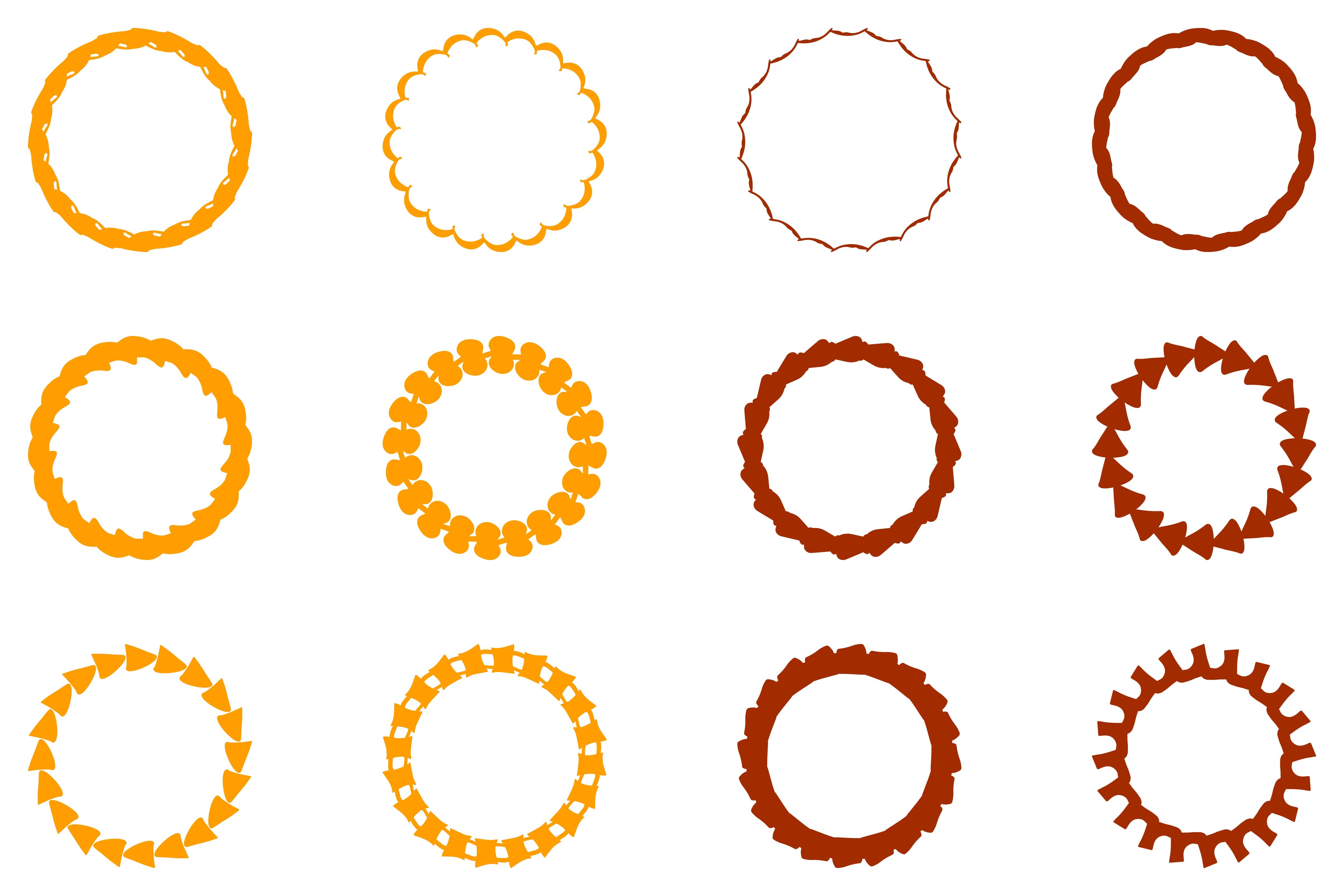 Decorative Ornament Frame Set Design